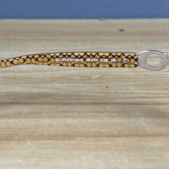 Coach HC 8019 L007 Beatrice 5035/13 Brown 58/16/135 Sunglasses Frames Only - Picture 6 of 7